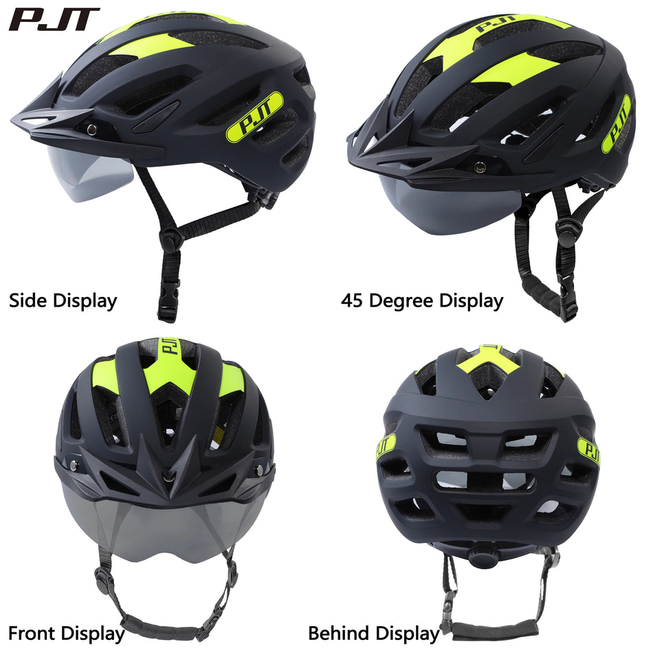 Casca de bicicletă 4 în 1 cu vizor de soare cu mod dual, ușoară și respirabilă