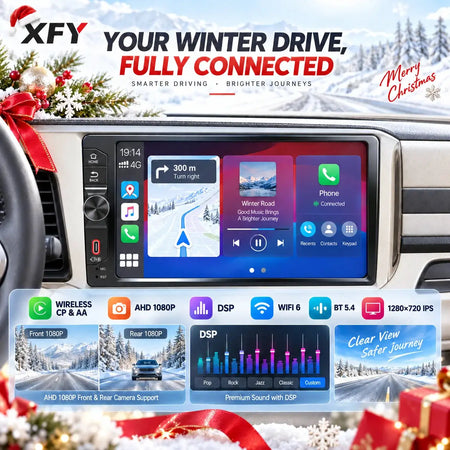 7-Inch 2-DIN Car Stereo Radio With Wireless CarPlay Android Auto For VW BMW by InterCyprus Trading Ltd