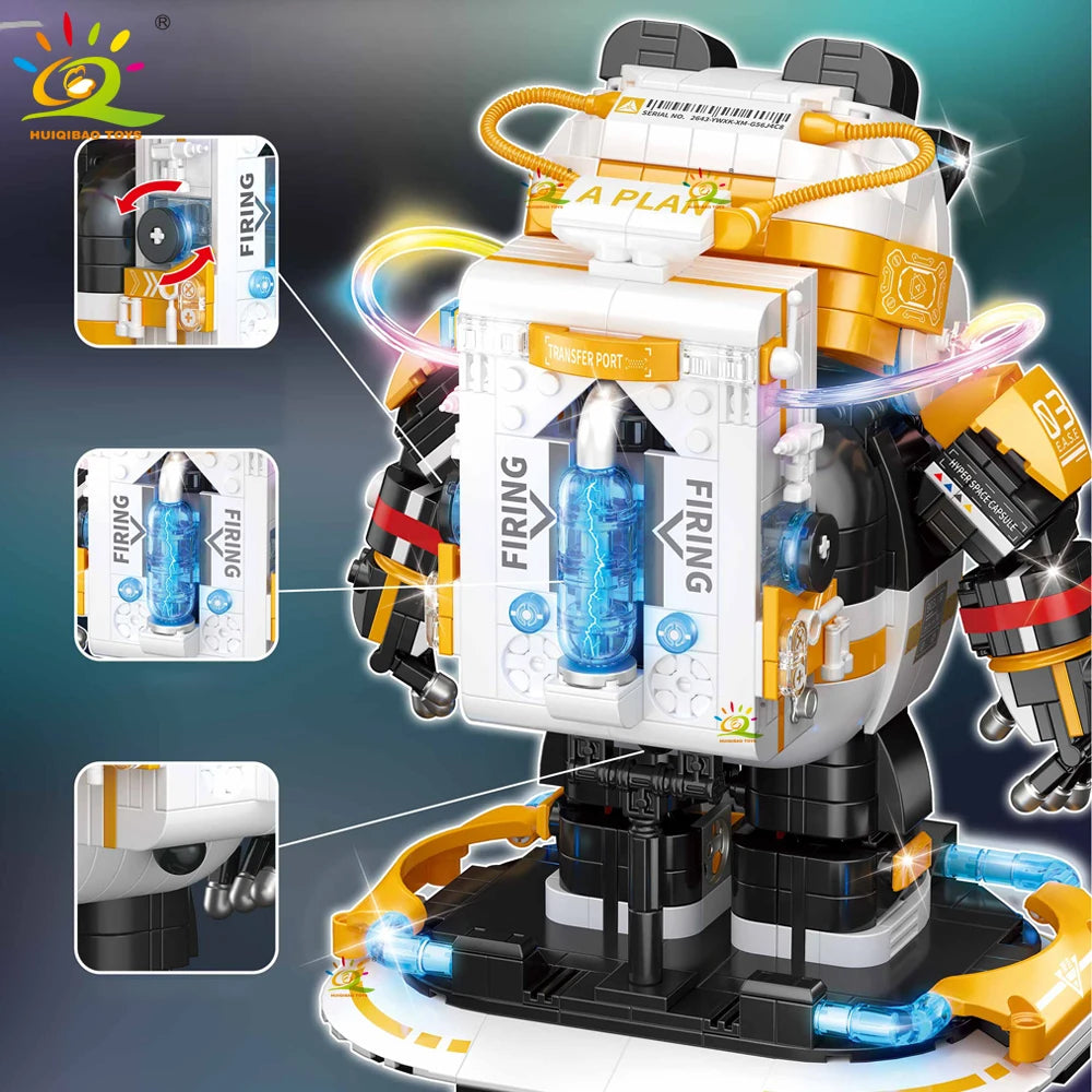 HUIQIBAO MOC Space Panda Astronaut &ndash; Educational Kit