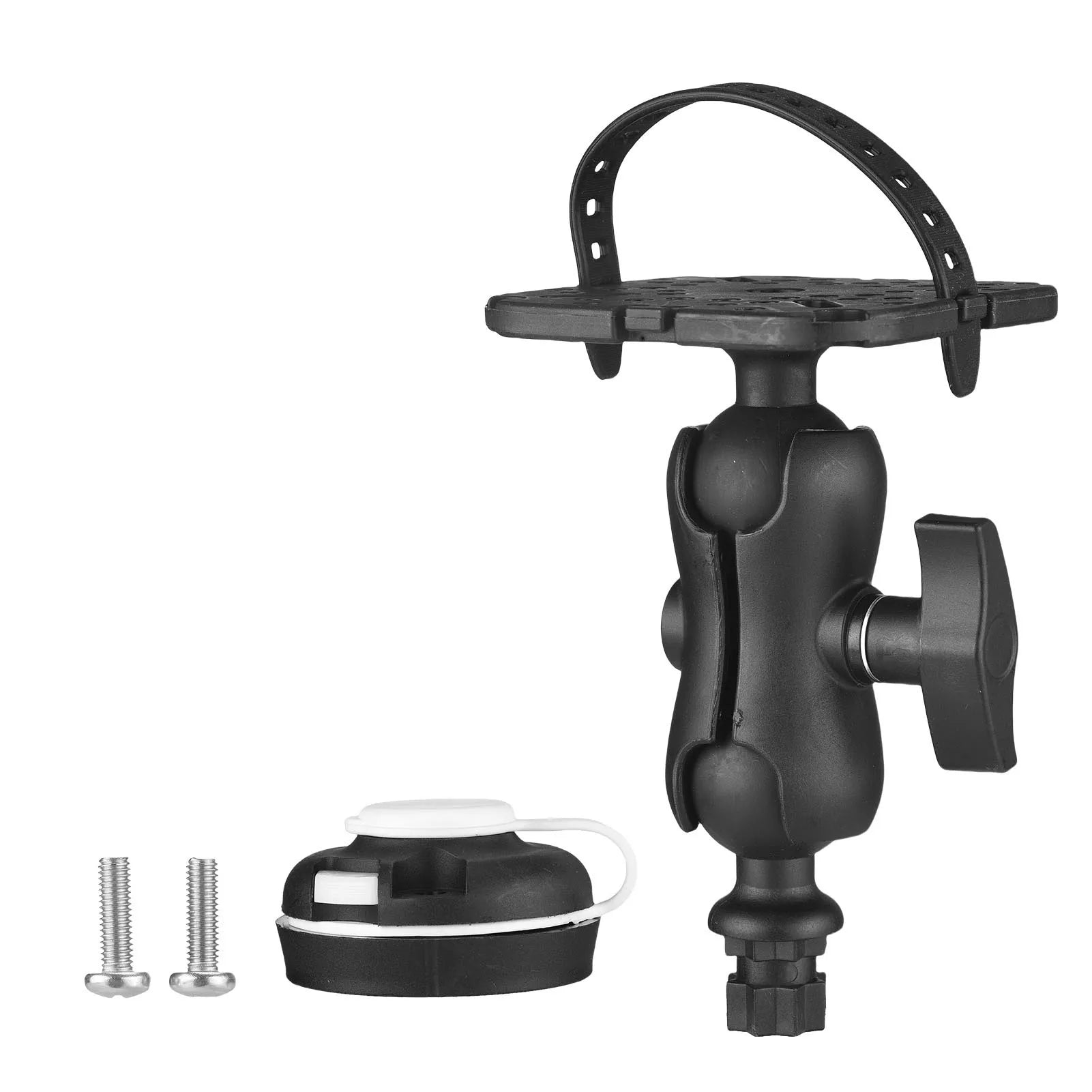 Fish Finder Holder Mount &ndash; 360 Degree Rotation Ball Joint black