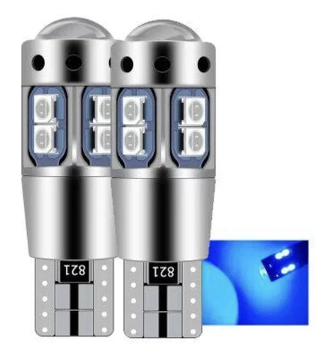 2Pcs Super Brigh T10 W5W 168 192 Led Lamp &ndash; CANBUS No Error Blue / 2 Pcs / T10