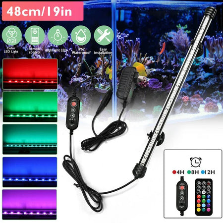 Aquarium 21 LED Light &ndash; Remote Control RGB Plant Growth Lighting 48cm EU