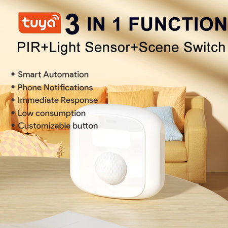 Tuya Zigbee Motion Sensor &ndash; Light Sensor Scene Switch