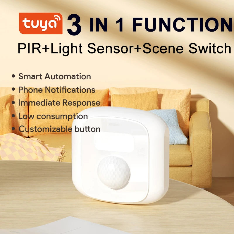 Tuya Zigbee Motion Sensor &ndash; Light Sensor Scene Switch