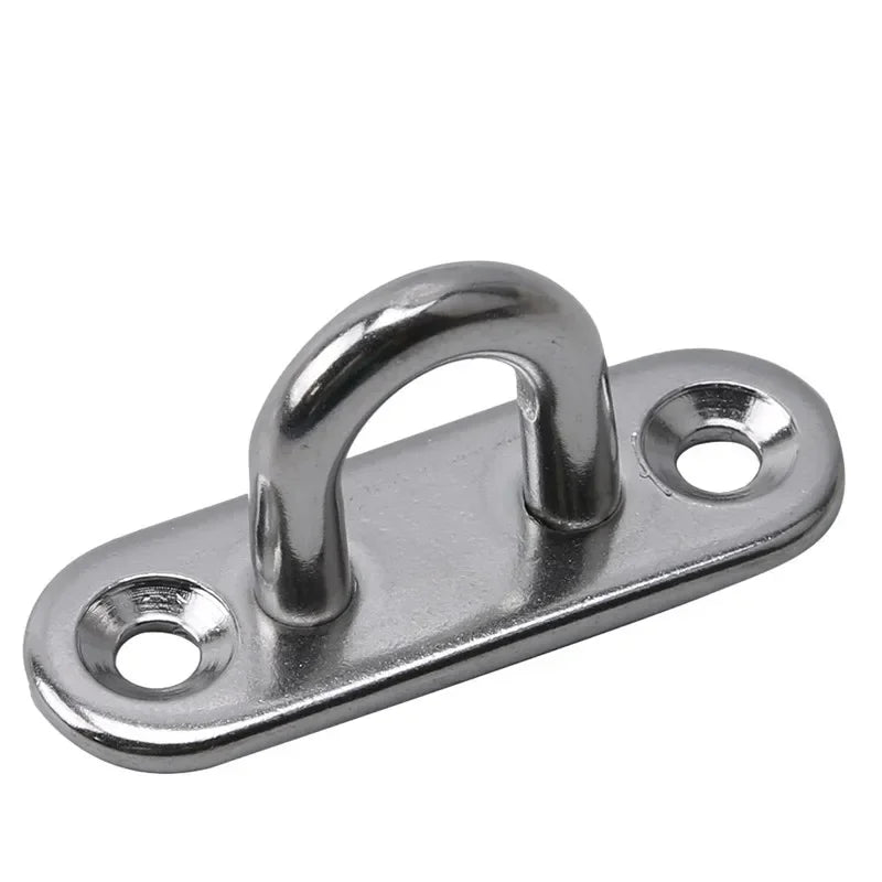 304 Marine Grade Stainless Steel Oval Eye Deck Buckle Fastening Set