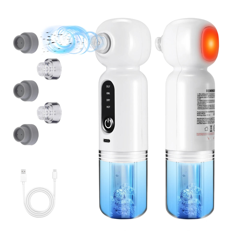 Extractor de puncte negre Curățător de pori Aspirator pentru față cu 6 capete