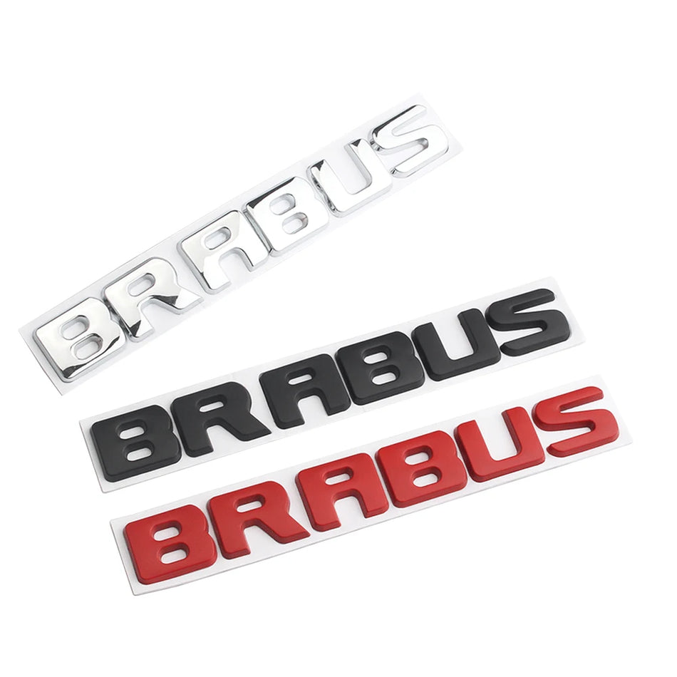 20X3CM 3D písmenkový medailón pre BRABUS Mercedes-Benz A-Class B-Class CLA-Class GLA-Class GL-Class
