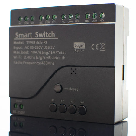 4CH Tuya WiFi Smart Switch with Voice Control and Remote Automation AC 85-250V 1