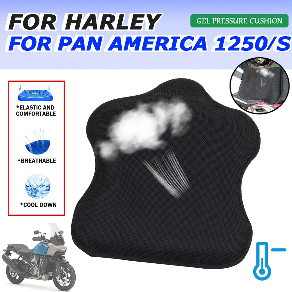 Harley Pan America 1250S Gel Sittdyna, Andningsbar Luftdynaöverdrag