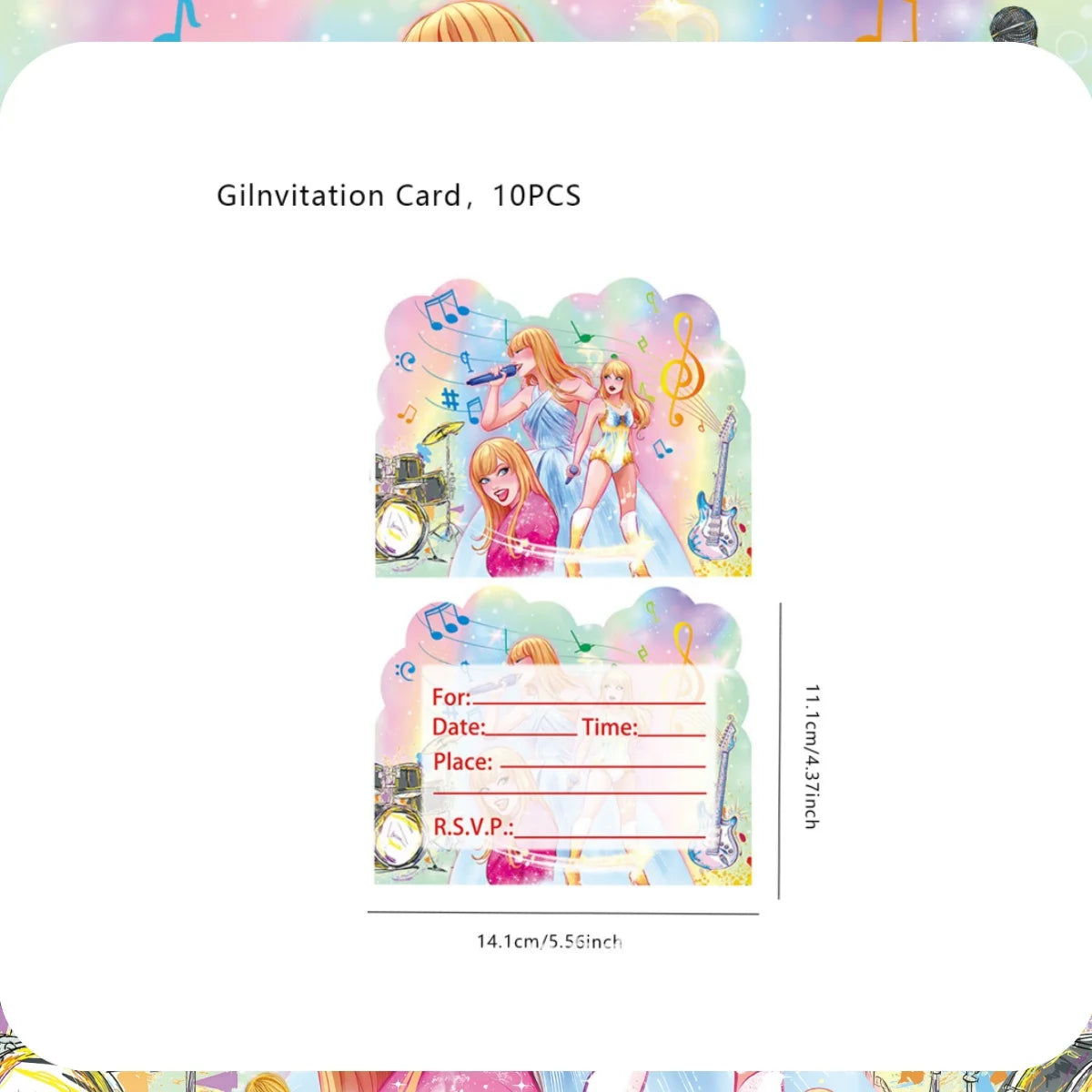 Taylor Swift Birthday Party Decoration Set - Disposable Tableware &amp; Supplies