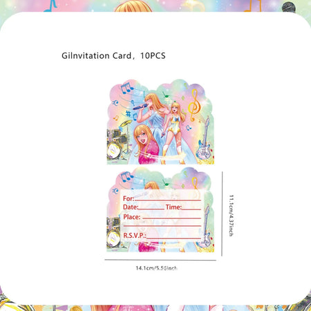 Taylor Swift Birthday Party Decoration Set - Disposable Tableware &amp; Supplies