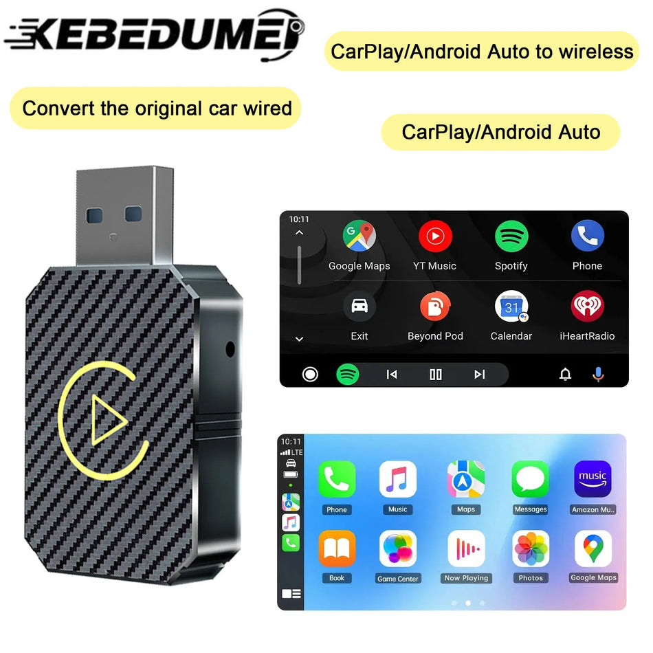 Wireless CarPlay Adapter With Fast Wifi Sync For VW Audi Kia Volvo