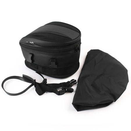 Motorcycle Universal Black Seat Tail Bag &ndash; Waterproof 1680D Material