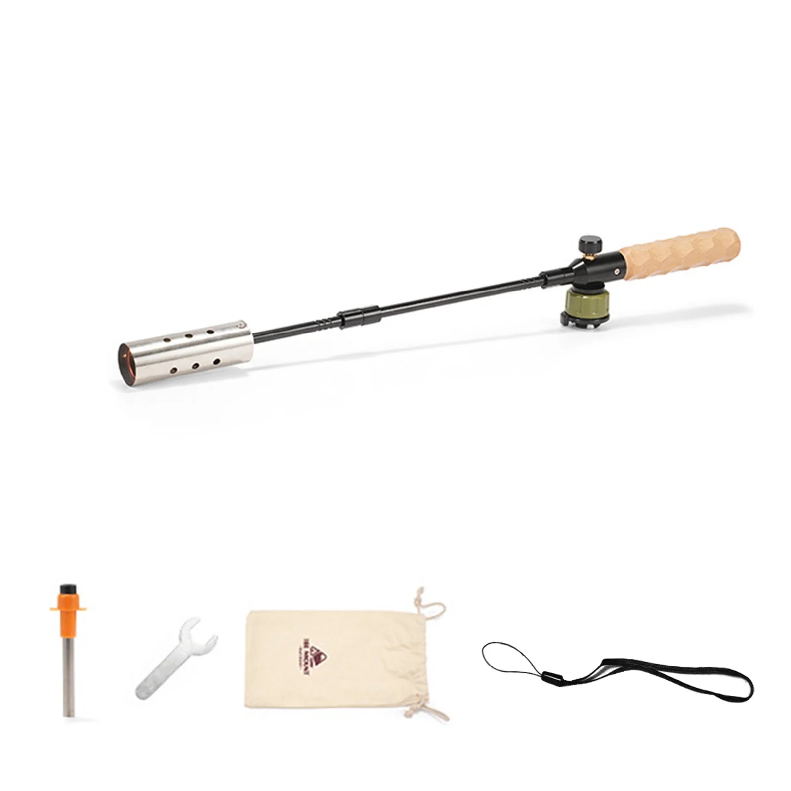 Adjustable Flamethrower for Outdoors - Portable Firepower Long Black