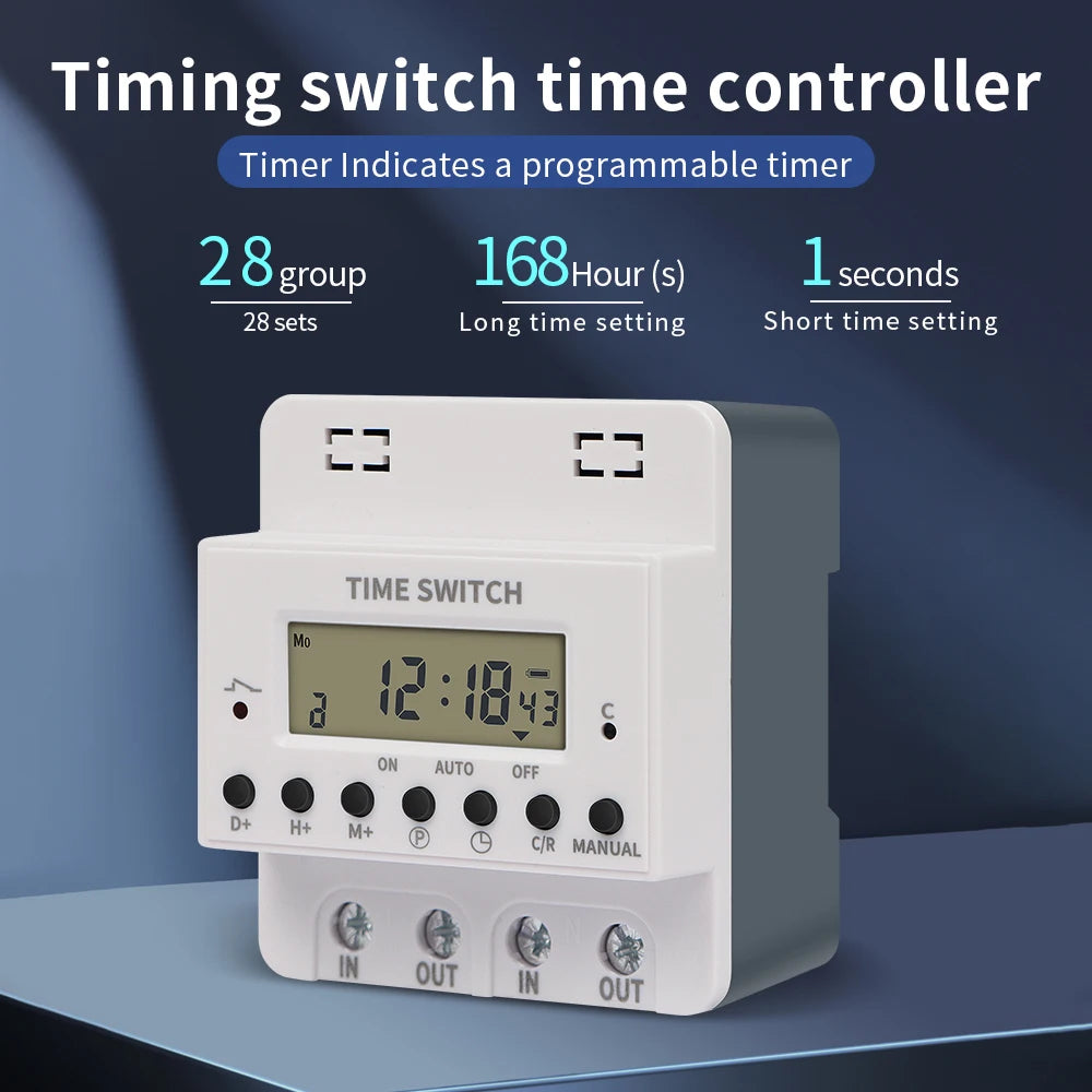 Automatic Time Control Switch 220V Digital Timer &ndash; Weekly