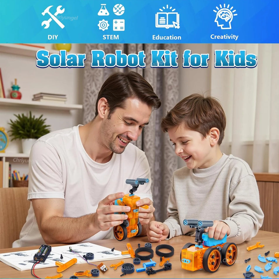 25 In 1 Solar Robot Kit For Kids STEM Educational Toys