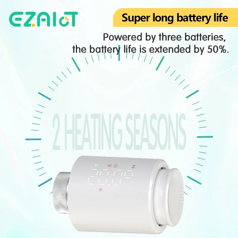 Smart TRV Zigbee Thermostatic Radiator Valve &ndash; Voice Control