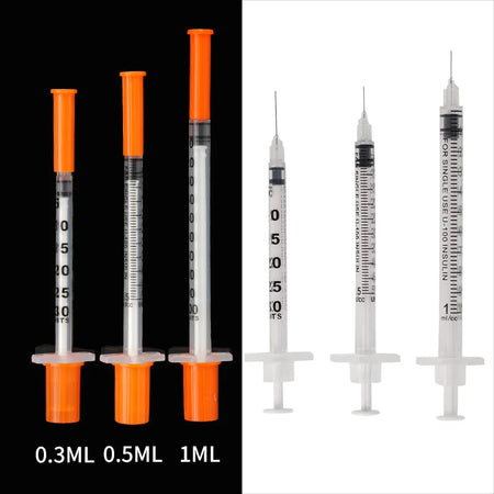 Animal Syringe &ndash; Assorted 0.3/0.5/1ml for Farm Pets
