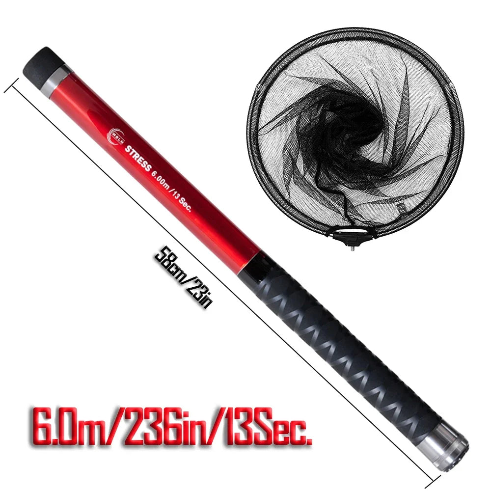 MBLN Telescopic Rock Fishing Net - 6m, Foldable, Lightweight &amp; Durable 6m
