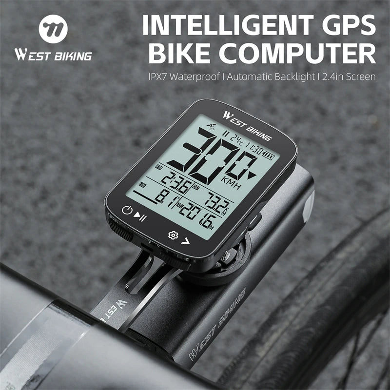 West Biking GPS Bicycle Speedometer &ndash; Waterproof and Wireless Design