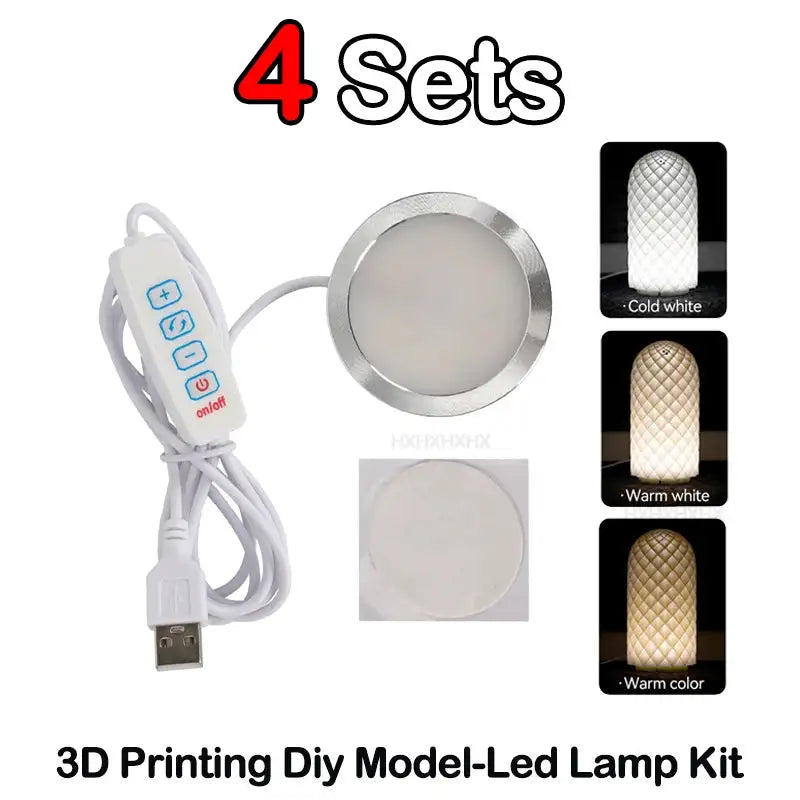 Bambu Lab LED Lamp Kit 001 Hardware For 3D Printing Parts 4 Sets Led Lamp Kit