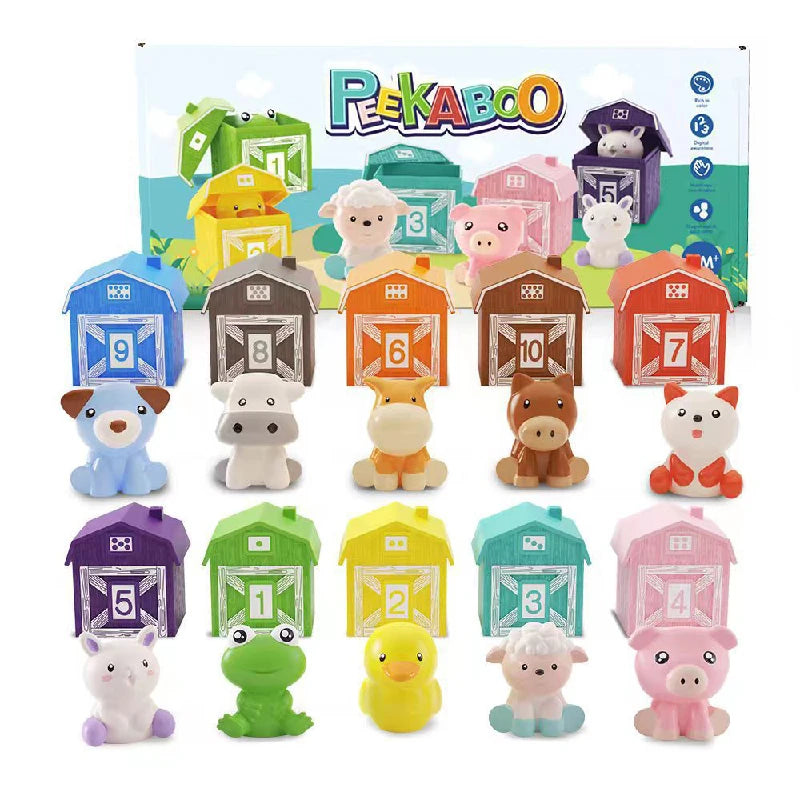 ATS30010 &ndash; Animal Matching Montessori Color Sorting Toy Set