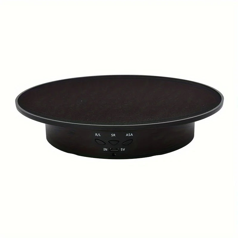 360 Degree Electric Rotating Turntable &ndash; Rechargeable, Smooth &amp; Quiet Display Stand