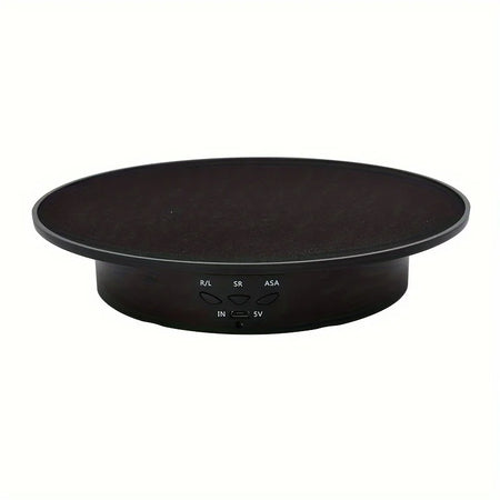 360 Degree Electric Rotating Turntable &ndash; Rechargeable, Smooth &amp; Quiet Display Stand