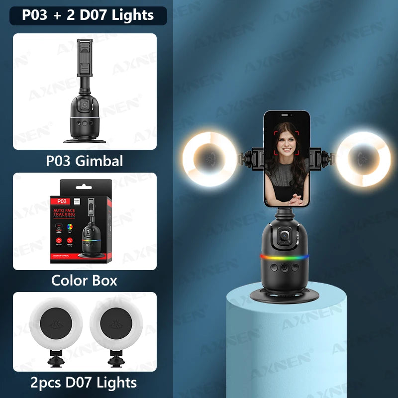 AXNEN P03 Gimbal Stabilizer &ndash; AI 360 Face Tracking Option 3 / CHINA