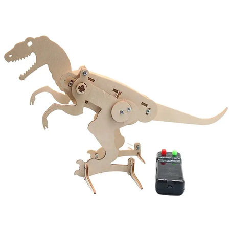 DIY Dinosaur T Rex 3D Model STEM Basics Science Toys for Boys Electric Crawling Wood Model Assembly Puzzle Teen Friends Gift by InterCyprus Trading Ltd
