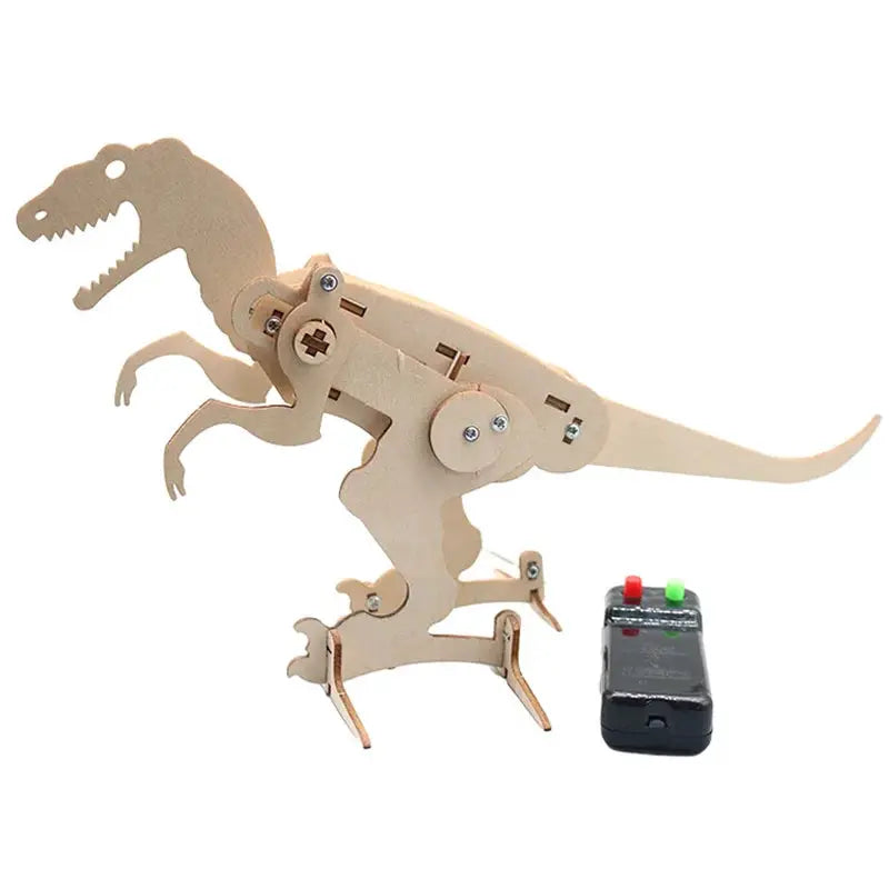 DIY Dinosaur T Rex 3D Model STEM Basics Science Toys for Boys Electric Crawling Wood Model Assembly Puzzle Teen Friends Gift by InterCyprus Trading Ltd
