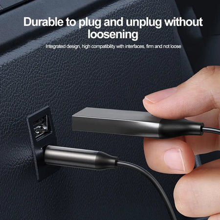 Aux to Bluetooth 5.0 Adapter 3.5mm Bluetooth Receiver for Car USB to 3.5mm Jack Kit with Built-in Microphone by InterCyprus Trading Ltd
