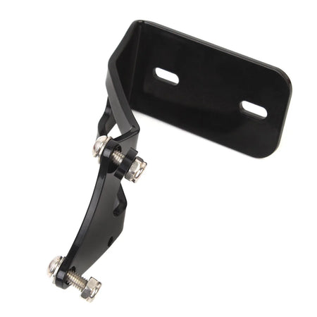 Motorcycle Aluminium Black Side Mount License Plate Bracket Holder Kit &ndash; Durable and Stylish Design