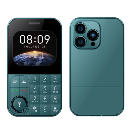 Super Slim Card Mobile Phone &ndash; Dual SIM and Big Button green / Standard