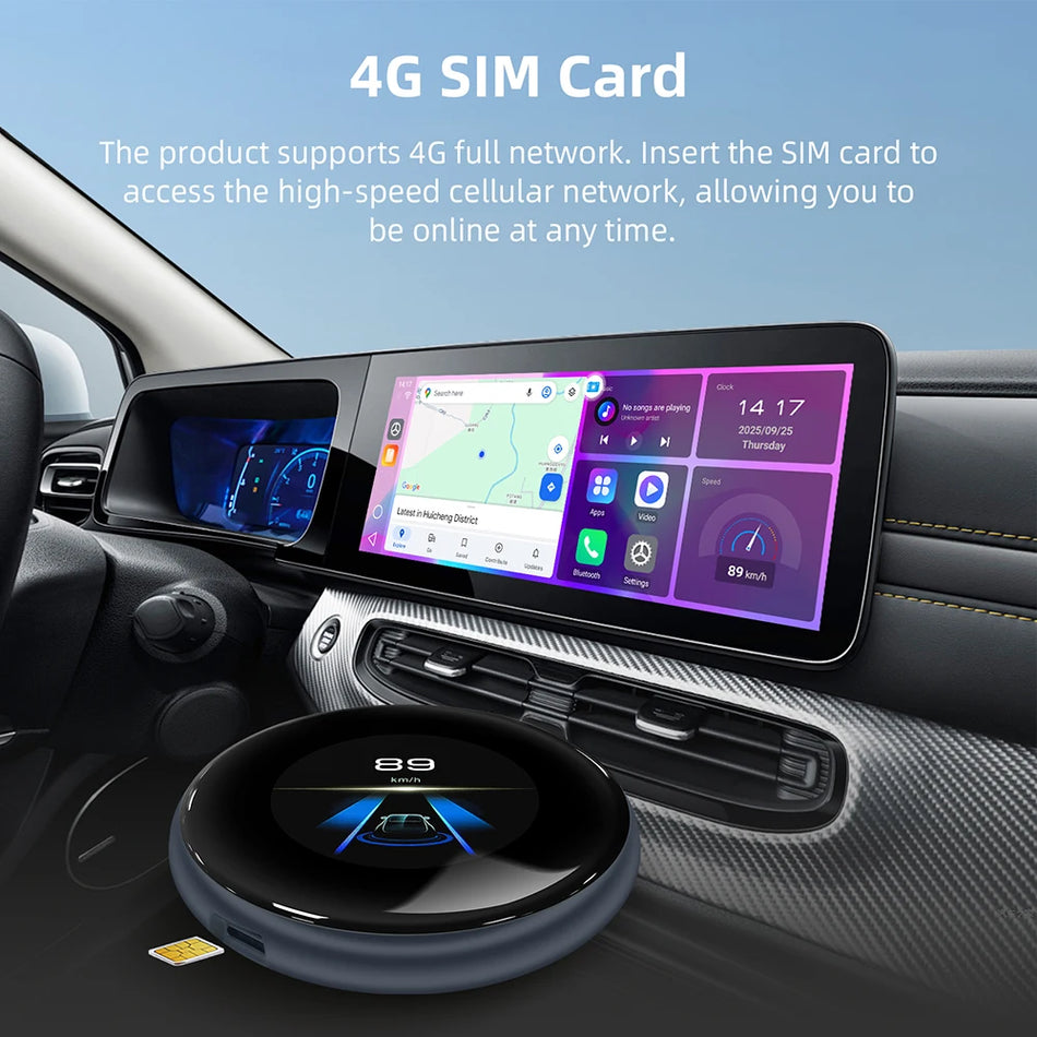 BMW ID6 ID7 ID8 ID9 Caixa AI Wireless CarPlay Android 13, Atualização de Ecrã Táctil
