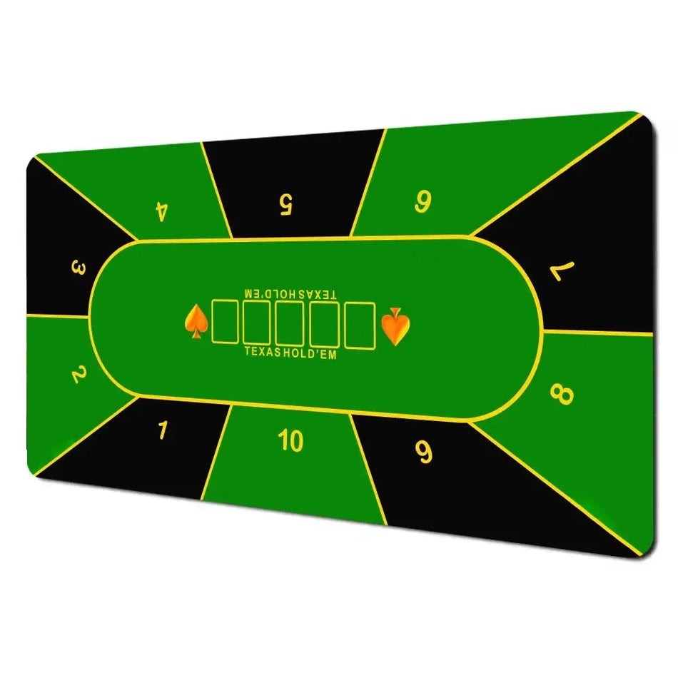 Texas Hold'em XXL Λαστιχένιο Κάλυμμα Τραπεζιού, Αντιολισθητικό, Αδιάβροχο, Φορητό Χαλάκι Πόκερ παιχνιδιού