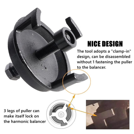 Removal Tool Harmonic Balancer Puller For GM Dodge Jeep Chrysler Ford 25264 Car accessories Disassembly Tool XLB-1047 by InterCyprus Trading Ltd