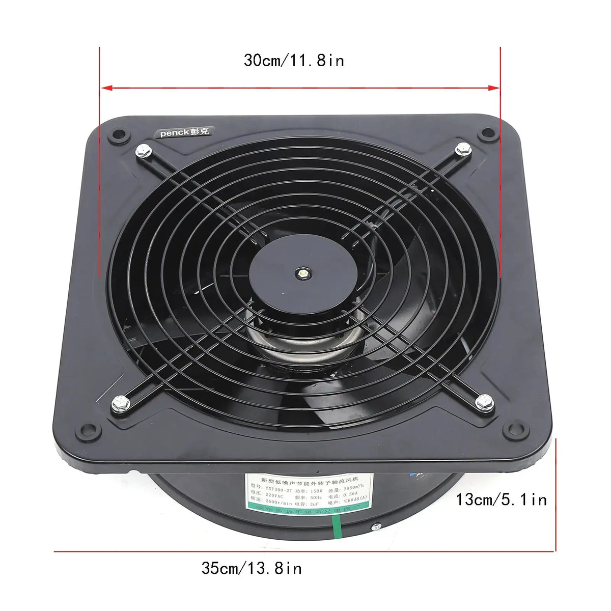 Exhaust Fan &ndash; High Airflow 2677m3/h Low Noise Durable Metal