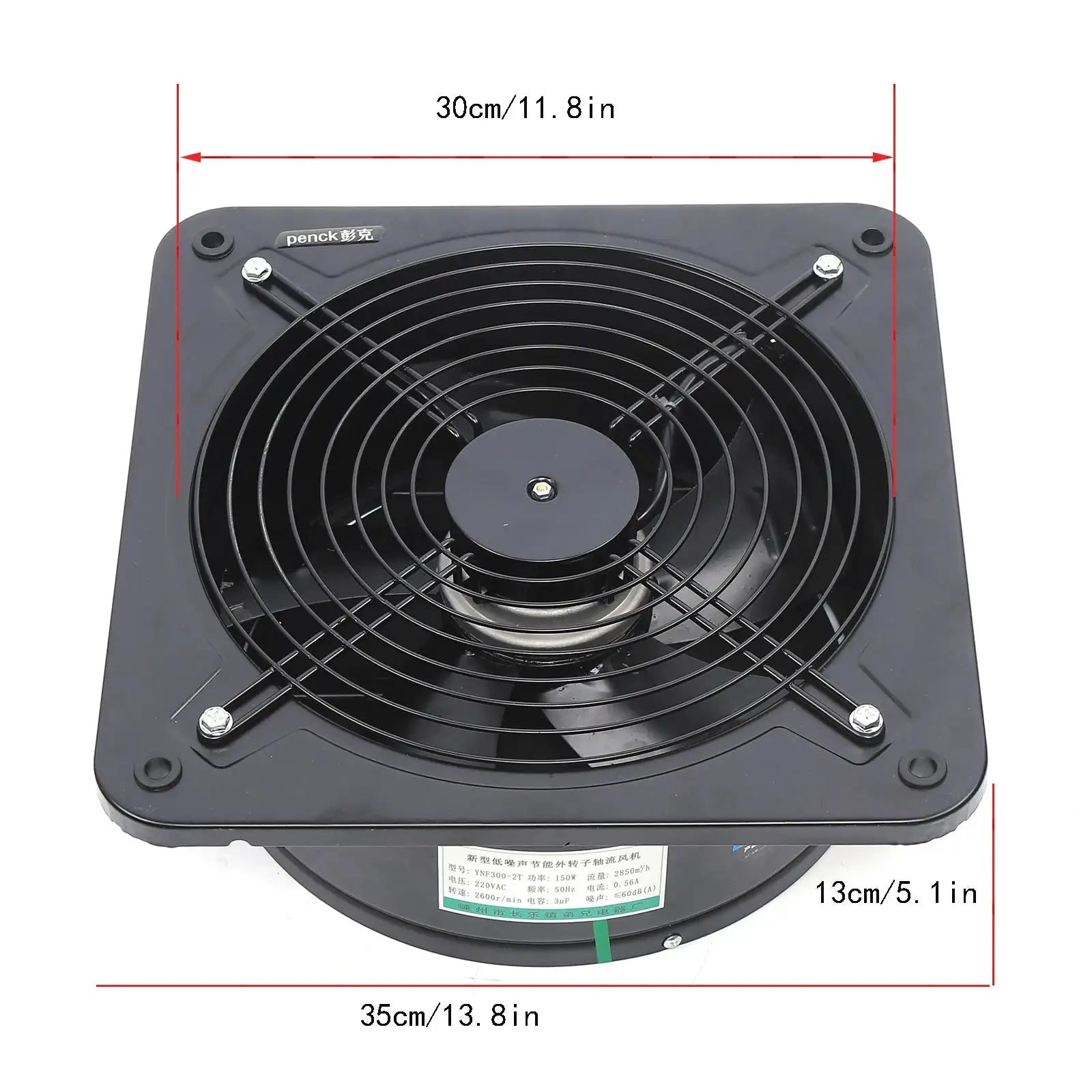 Exhaust Fan &ndash; High Airflow 2677m3/h Low Noise Durable Metal