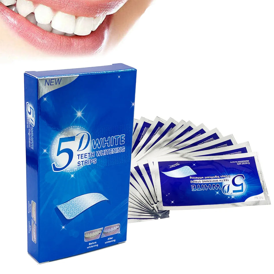 5D Gel Teeth Whitening Strips &ndash; Effective Whitening for False Teeth and Veneers