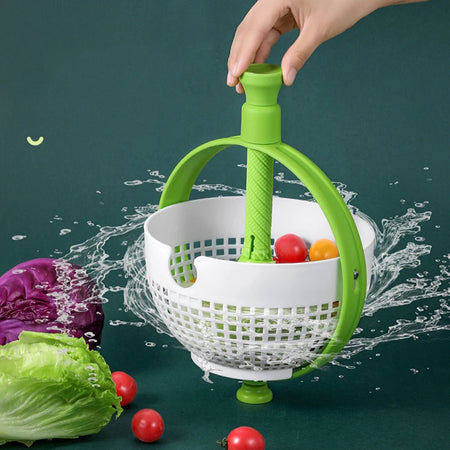 Colander Salad Spinner &ndash; Effortless Washing and Drying