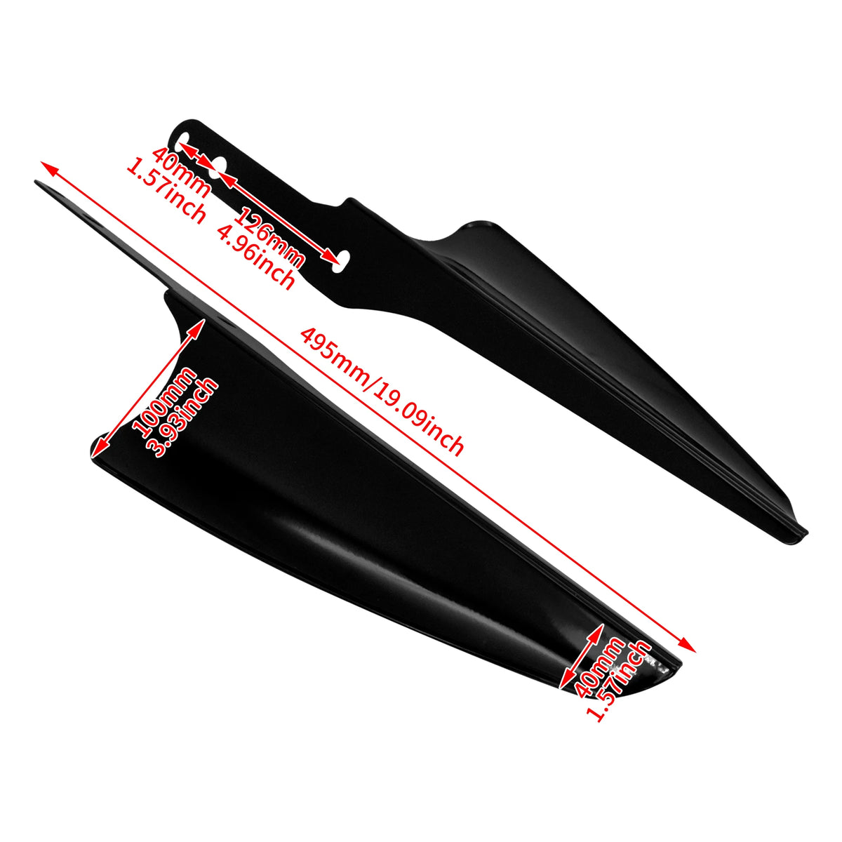 Harley Front Fork Wind Deflectors &ndash; Road King Compatible