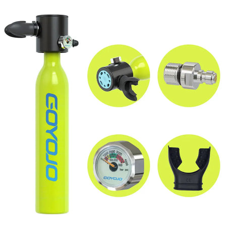 Mini Scuba Tank 0.5L Cylinder &ndash; Portable Emergency Oxygen