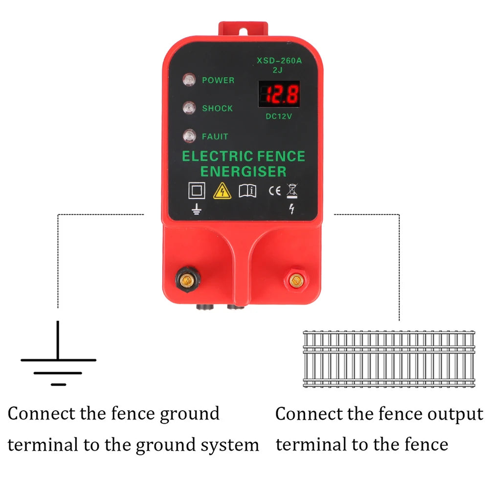 Livestock Pulse Controller Energizer &ndash; Large LCD Display
