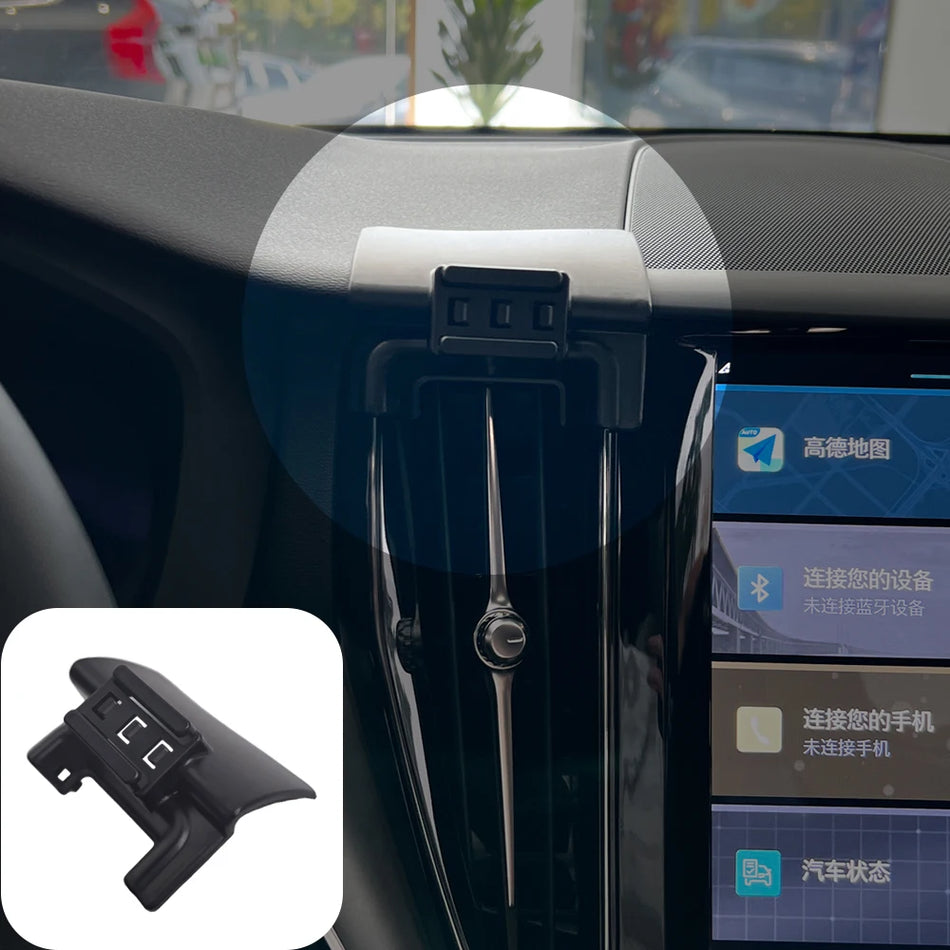 Volvo XC60 Trådlös Laddning Bil Telefonhållare Gravitation Bas