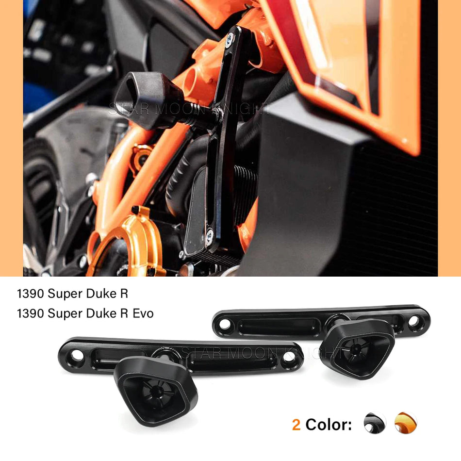 KTM 1390 Super Duke R Evo Rāmja Slīdņi Alumīnija Pret Šoku Aizsargs 2024. gada modeļiem