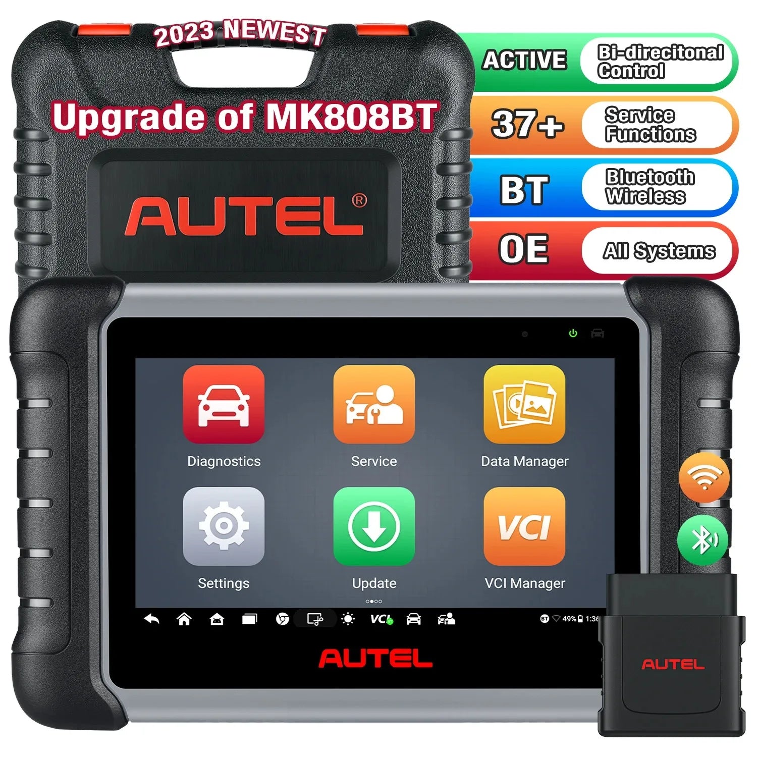 Autel MaxiCOM MK808BT PRO Diagnostic Tool &ndash; Bi-Directional MK808BT Pro / spain