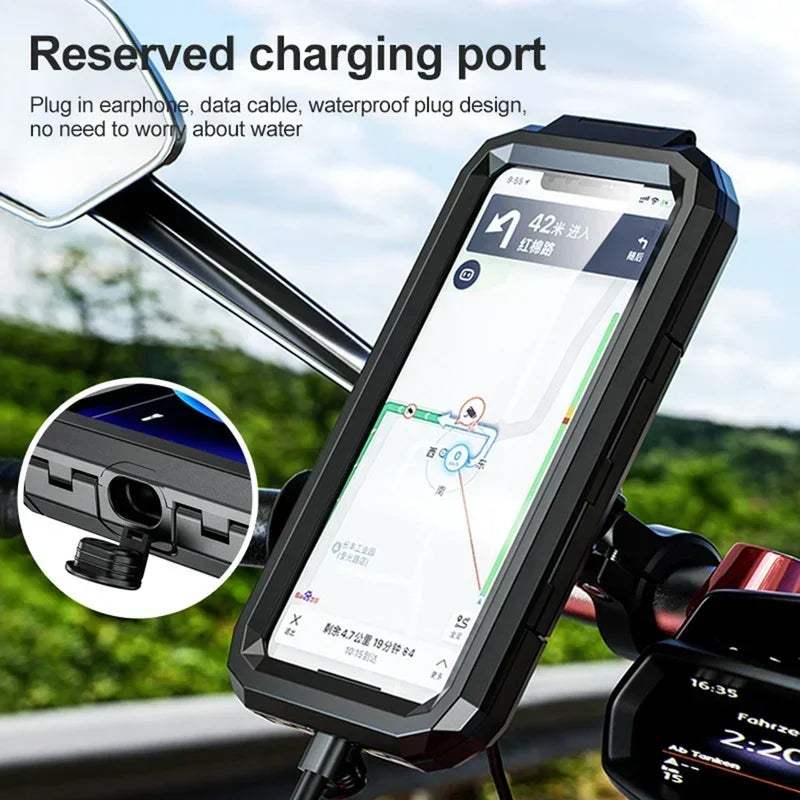 Motorcycle Wireless Charger Holder QC3.0 &ndash; Waterproof Mount