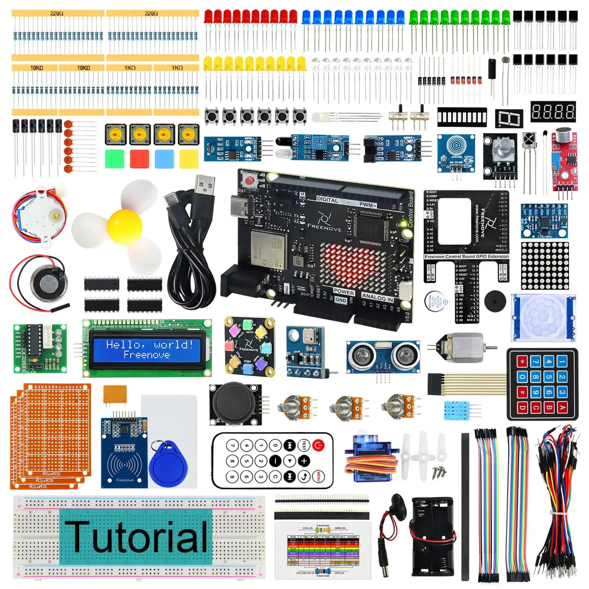 Freenove Arduino UNO R4 V5 WiFi Complete Starter Kit Guide by InterCyprus Trading Ltd