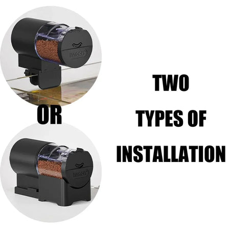 Automatic Fish Feeder for Aquariums - Easy Setup, 100ml Capacity